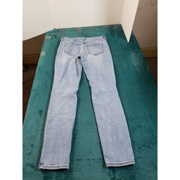 Old Navy Jeans Size 2 Womens Blue Pants Ladies Stretch Mid Rise Pop Icon Skinny - Picture 10 of 12